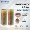 Băng keo trong 1.2kg (cây 6 cuộn)