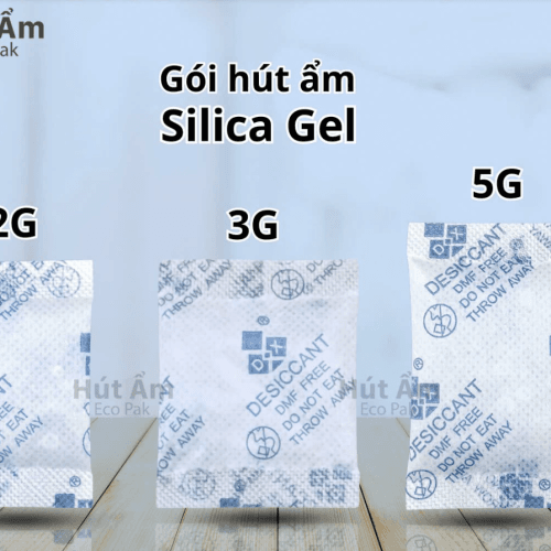 goi-hut-am-silica-gel Gói hút ẩm Silica Gel - Vỏ PE 5Gram