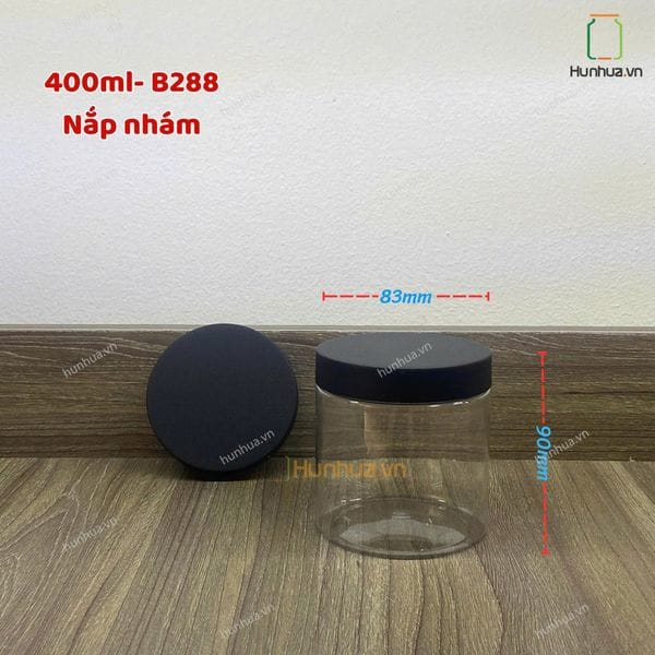 Hũ Nhựa Nắp Nhựa (đóng thùng) — miệng D83