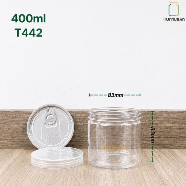 Hũ Nhựa Nắp Nhôm Xé Vặn — miệng D85